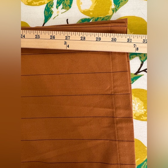 Danielle Bernstein Wide Leg Orange Pinstripe Pants NWT - Picture 6 of 7